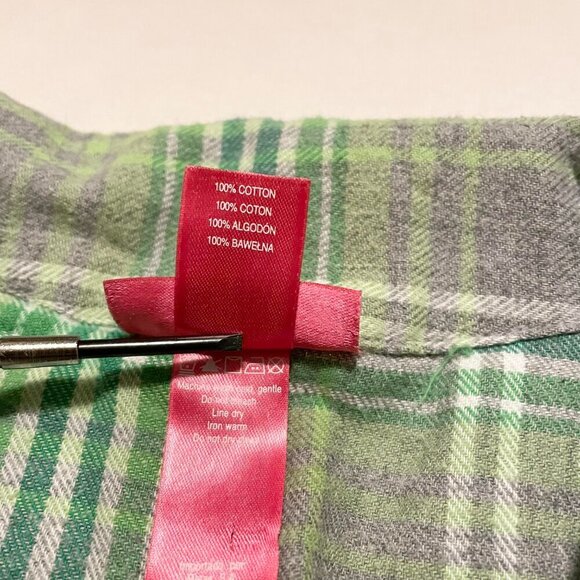 La Senza Candy Plaid Pajama Button Up Top Womens Size Small - Picture 3 of 16